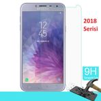Samsung Galaxy J4 Temperli Ekran Koruyucu Uyumlu Kırılmaz Cam