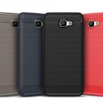 Samsung Galaxy J5 Prime Kilif Zore Karbon Fiber Silikon Kapak + Nano Cam