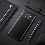 Samsung Galaxy J6 Kılıf Focus Karbon Kamera Korumalı Silikon Kılıf