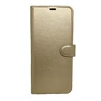 Samsung Galaxy J7 2016 Cüzdan Kılıf Kapaklı Stantlı Gold