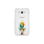 Samsung Galaxy J7 ile uyumlu Splash ahtapot tasarımlı şeffaf silikon kılıf