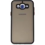 Samsung Galaxy J7 Kılıf Montreal Silikon Kapak - Siyah - 1 - Renkli