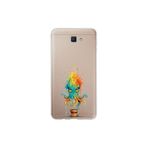 Samsung Galaxy J7 Prime 2 ile uyumlu Splash ahtapot Tasarımlı Slimfit şeffaf silikon kılıf