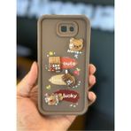 Samsung Galaxy J7 Prime Kılıf Tasarımlı Desenli Kamera Korumalı Ayıcık Kahve Renkli Yumuşak Silikon Kapak - Cute Coco