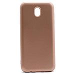 Samsung Galaxy J7 Pro Uyumlu Mat Yumuşak Silikon Kılıf (Altın Rengi)