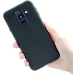 Samsung Galaxy J8 Kılıf Kamera Korumalı Silikon Rubber Arka Kapak