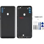 Samsung Galaxy M11 - Sm-M115 Full Kasa Arka Kapak Takim Sıyah - Tamır Setı