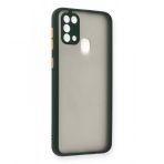 Samsung Galaxy M21 Kilif Arkasi Buzlu Montreal Silikon Kapak