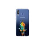 Samsung Galaxy M30 ile uyumlu Splash ahtapot tasarımlı şeffaf silikon kılıf