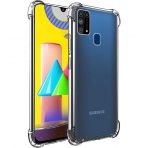 Samsung Galaxy M31 Kılıf Antishock Darbe Emici Şeffaf Silikon