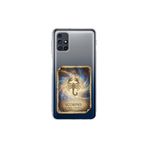Samsung Galaxy M31s ile Uyumlu Burç Kartları Akrep Tasarımlı Şeffaf Silikon Kılıf