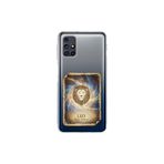Samsung Galaxy M31s ile Uyumlu Burç Kartları Aslan Tasarımlı Şeffaf Silikon Kılıf