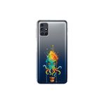 Samsung Galaxy M31s ile uyumlu Splash ahtapot tasarımlı şeffaf silikon kılıf