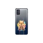 Samsung Galaxy M31s ile Uyumlu Splash Kapibara Tasarımlı Şeffaf Silikon Kılıf