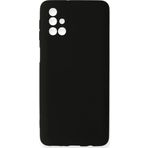 Samsung Galaxy M31s Kılıf First Silikon - Siyah