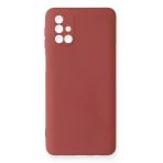 Samsung Galaxy M31S Kılıf Nano Içi Kadife Silikon - KIREMIT-(5796)
