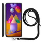 Samsung Galaxy M31S (M317F) Ip Askılı Silikon Kılıf Siyah