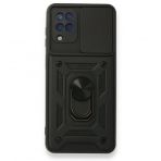 Samsung Galaxy M32 Kilif Pars Lens Yuzuklu Silikon Kilif