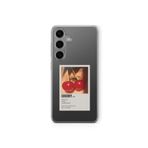 Samsung Galaxy M34 5G ile Uyumlu Cherry Poster Tasarım Baskılı Şeffaf Kılıf