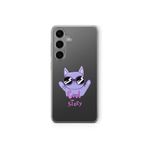 Samsung Galaxy M34 5G ile Uyumlu Cool Cat Tasarım Baskılı Şeffaf Kılıf
