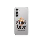 Samsung Galaxy M34 5G ile Uyumlu Cruel Love Tasarım Baskılı Şeffaf Kılıf