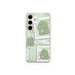 Samsung Galaxy M34 5G ile Uyumlu Cute Dino Tasarım Baskılı Şeffaf Kılıf