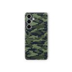 Samsung Galaxy M34 5G ile Uyumlu Kamufulaj Tasarım Baskılı Şeffaf Kılıf