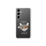 Samsung Galaxy M34 5G ile Uyumlu Little Wild Tasarım Baskılı Şeffaf Kılıf