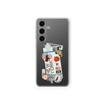 Samsung Galaxy M34 5G ile Uyumlu New York Ticket Tasarım Baskılı Şeffaf Kılıf