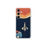 Samsung Galaxy M34 5G ile Uyumlu Space Tasarım Baskılı Şeffaf Kılıf