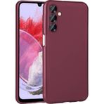 Samsung Galaxy M34 5g Kılıf Esnek Yapılı İnce Slim Silikon Kapak Ryc/premier Bordo
