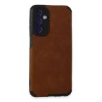 Samsung Galaxy M34 5G Kılıf Loop Deri Silikon - Kahverengi