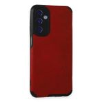 Samsung Galaxy M34 5G Kılıf Loop Deri Silikon - Kırmızı-(5796)