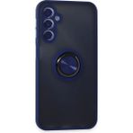 Samsung Galaxy M34 5g Kılıf Montreal Yüzüklü Silikon Kapak - Lacivert - 1 - Renkli