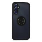 Samsung Galaxy M34 5G Kılıf Montreal Yüzüklü Silikon Kapak - Siyah