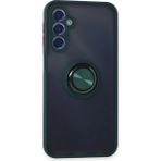 Samsung Galaxy M34 5g Kılıf Montreal Yüzüklü Silikon Kapak - Yeşil - 1 - Renkli