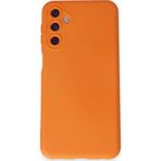 Samsung Galaxy M34 5g Kılıf Nano Içi Kadife Silikon - TURUNCU-(5796)