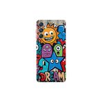 Samsung Galaxy M34 ile Uyumlu Grafiti Dream Street Tasarımlı Şeffaf Silikon Kılıf