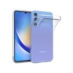 Samsung Galaxy M34 Kılıf Kamera Korumalı Şeffaf Silikon Darbeye Dayanıklı Arka Kapak