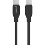 Samsung Galaxy M36 Uyumlu Pd Type-C To Type-C ve USB Çift Giriş 25W Şarj Seti MT-A1725 - Siyah