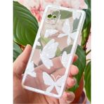 Samsung Galaxy M51 Kılıf Şeffaf Kelebek Tasarımlı Desenli Kamera Korumalı Yumuşak Silikon Kapak - Desi Kelebek