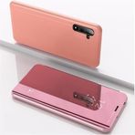 Samsung Galaxy Note 10 Plus Clear View Kapak İçin Aynalı Flip Kılıf S20 S10 9 A10 A20 E A30 A50 A6 J6 2018 Deri Kılıf, Gül Altın, Note 10 İçin