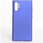 Samsung Galaxy Note 10 Plus Kılıf Soft ve Pürüzsüz Yüzey Ipeksi Silikon Kapak Hopy - Saks Mavi