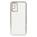 Samsung Galaxy Note 20 Ultra Kılıf Kamera Korumalı Gold Kenarlı Silikon Kapak