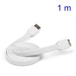Samsung Galaxy Note 3 S5 USB Şarj ve Data Kablo Yassı KIRMIZI