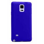 Samsung Galaxy Note 4 Uyumlu Mat Yumuşak Silikon Kılıf (Mavi)