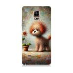 Samsung Galaxy Note 4 Uyumlu Sevimli Köpek Baskılı Silikon Kılıf