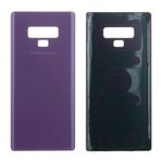 Samsung Galaxy Note 9 Arka Pil Batarya Kapağı (Cam) Mor