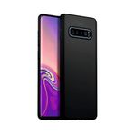Samsung Galaxy S10 Plus Kılıf Kamera Korumalı Silikon Rubber Arka Kapak Siyah