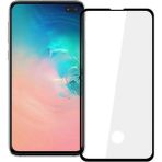 Samsung Galaxy S10 Plus Uyumlu Full Glue Temperli Cam Ekran Koruyucu (Siyah)